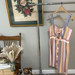 Madewell pastel stripe summer dress